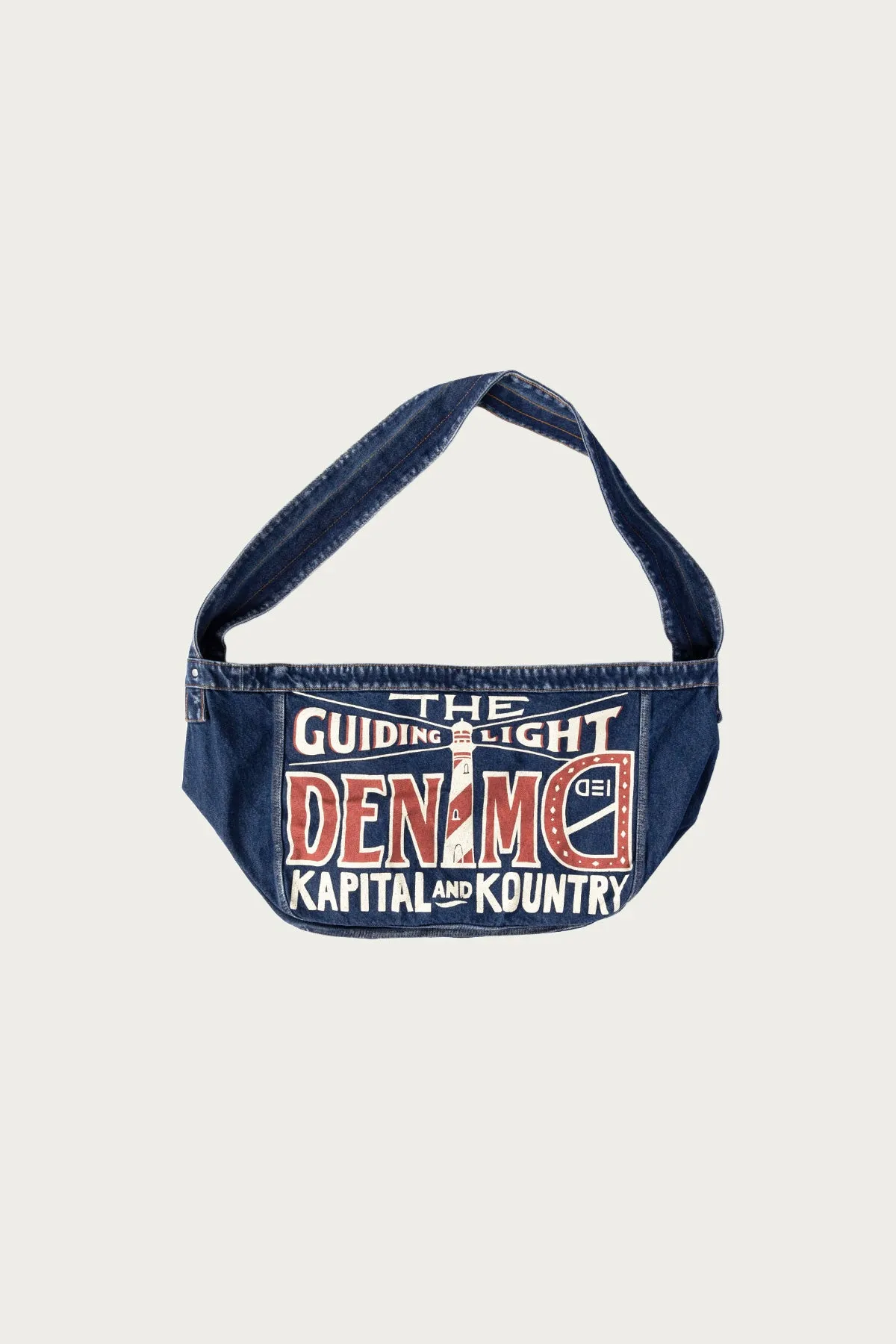 13oz Denim NEWS PAPER BAG (GUIDING LIGHT) - Indigo