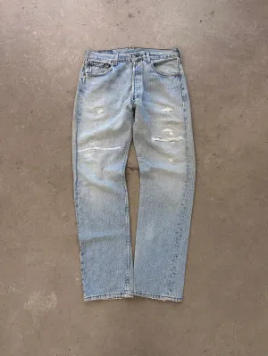 1997 Levi's 501 Repaired Jeans - 33 x 32