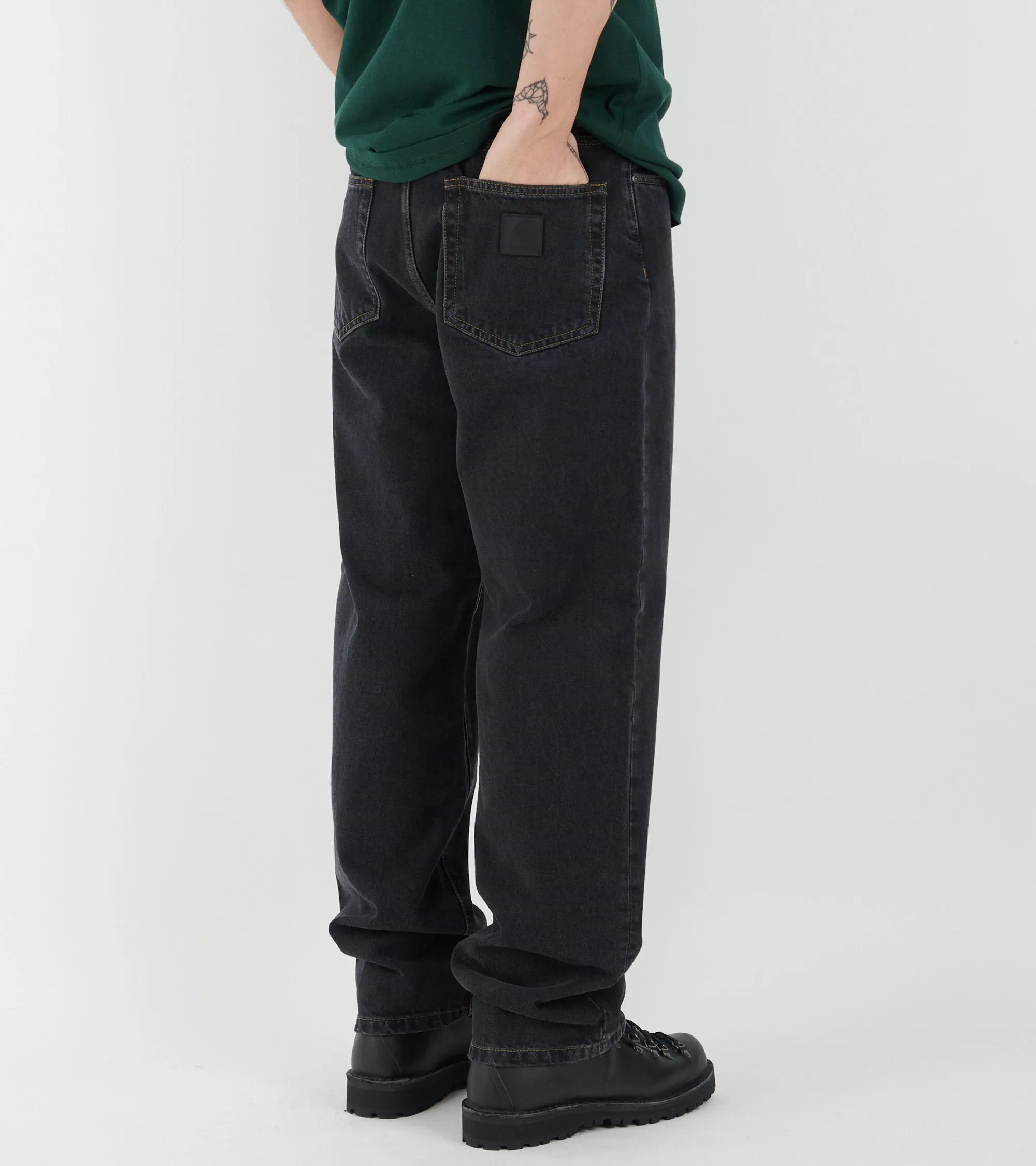 Aaron Pant Black Stone Washed