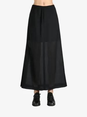 AMOMENTO - Women Sheer Maxi Long Skirt