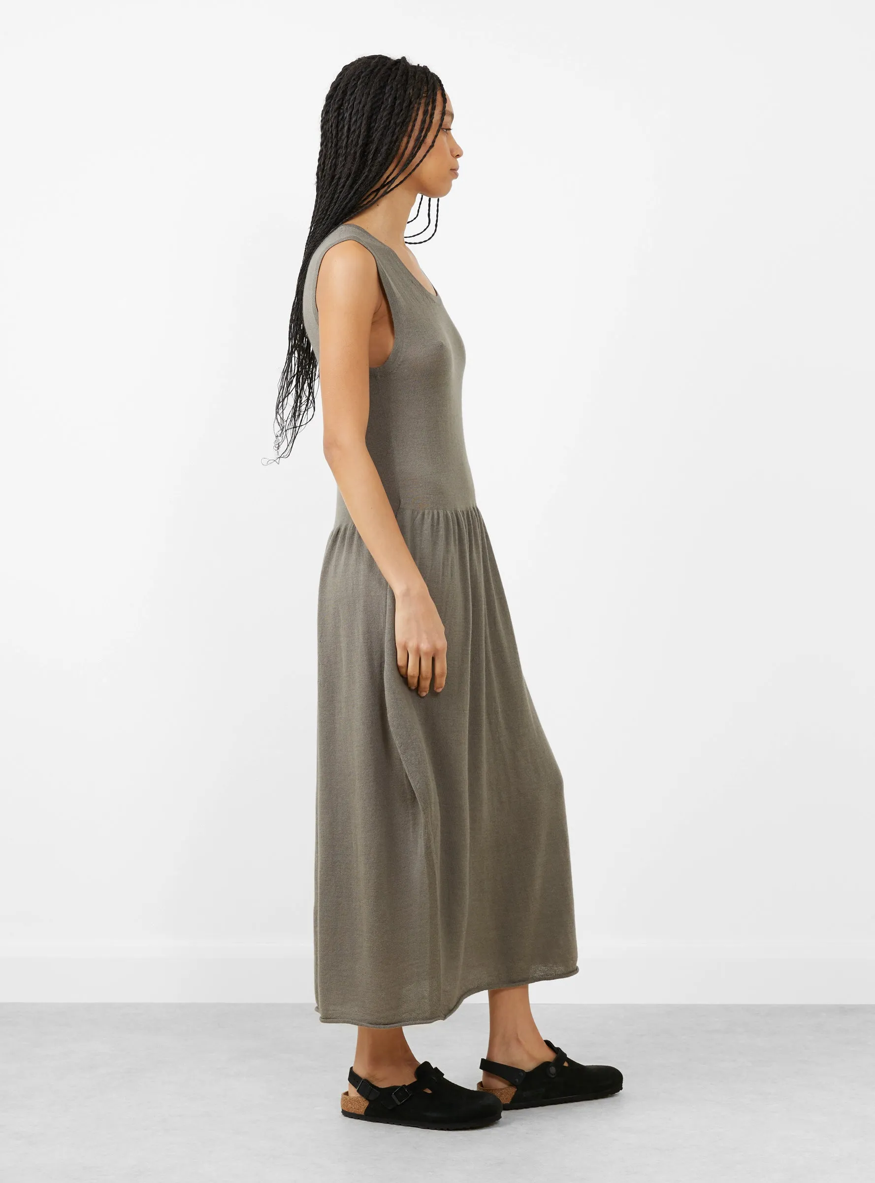 Balloon Slip Dress Concrete