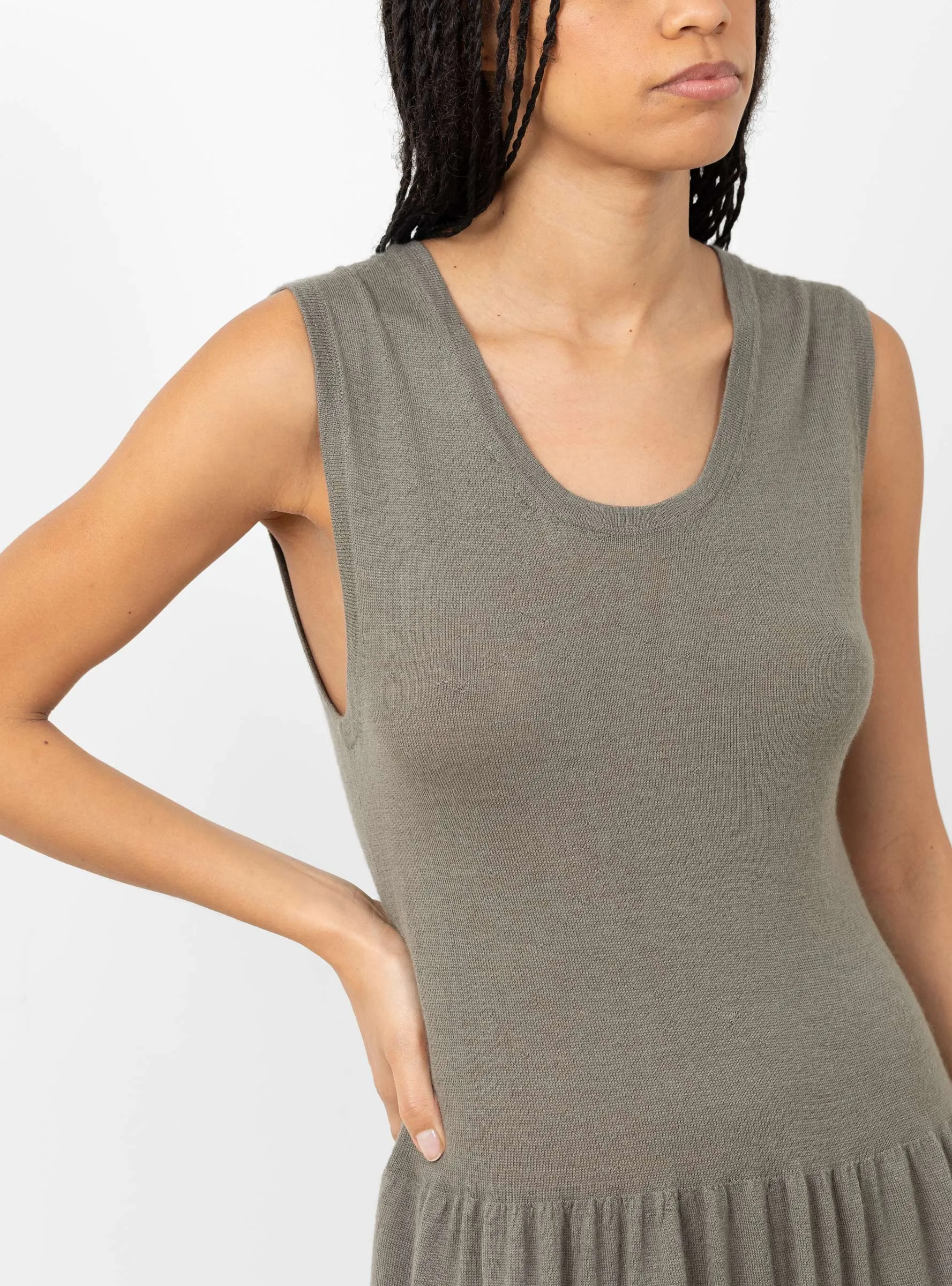 Balloon Slip Dress Concrete
