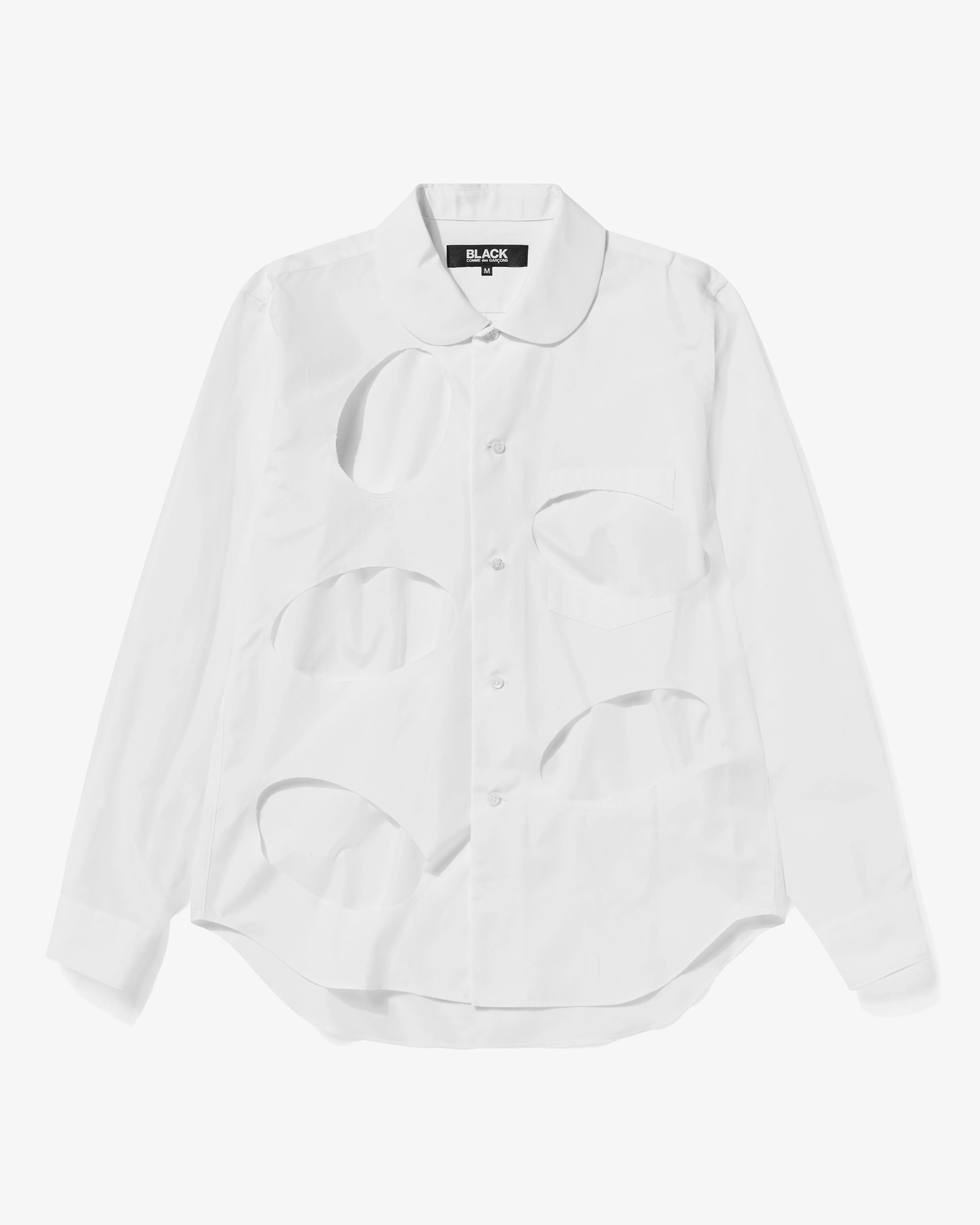 BLACK Comme des Garons - Cut Out Shirt - (White)