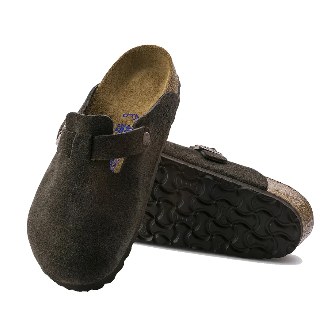 BOSTON SOFT FOOTBED SUEDE LEATHER - MOCHA