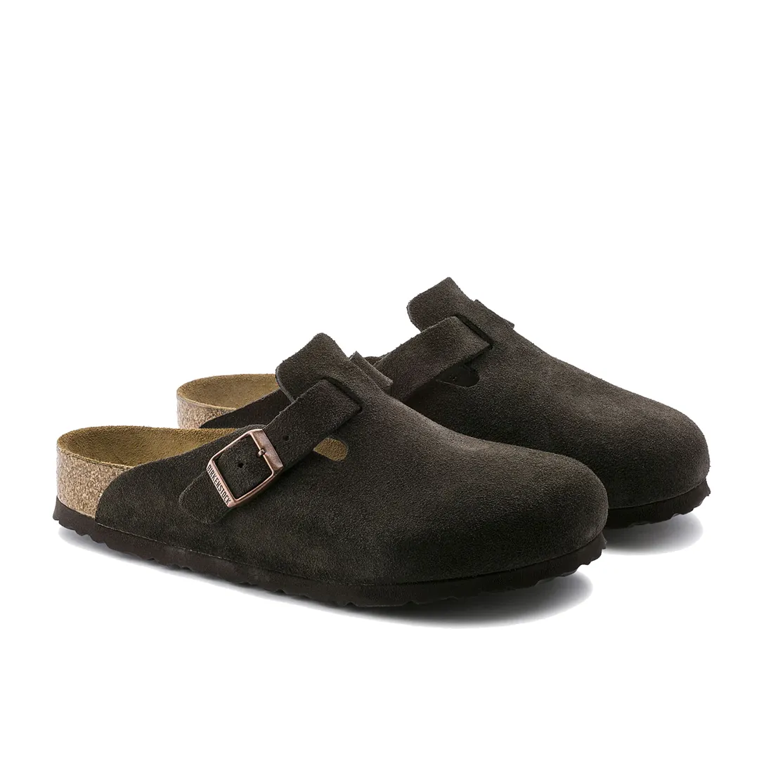 BOSTON SOFT FOOTBED SUEDE LEATHER - MOCHA