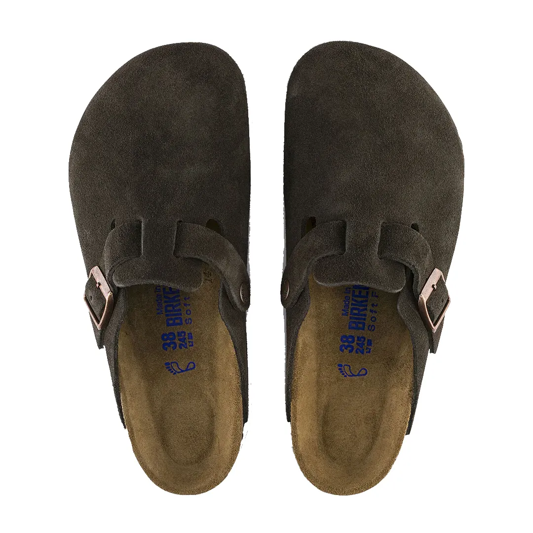 BOSTON SOFT FOOTBED SUEDE LEATHER - MOCHA
