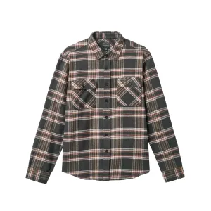 Brixton Bowery Flannel Black/Charcoal/Off White Sale