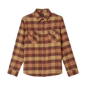 Brixton Bowery Flannel Curry/Washed Black/Crimson
