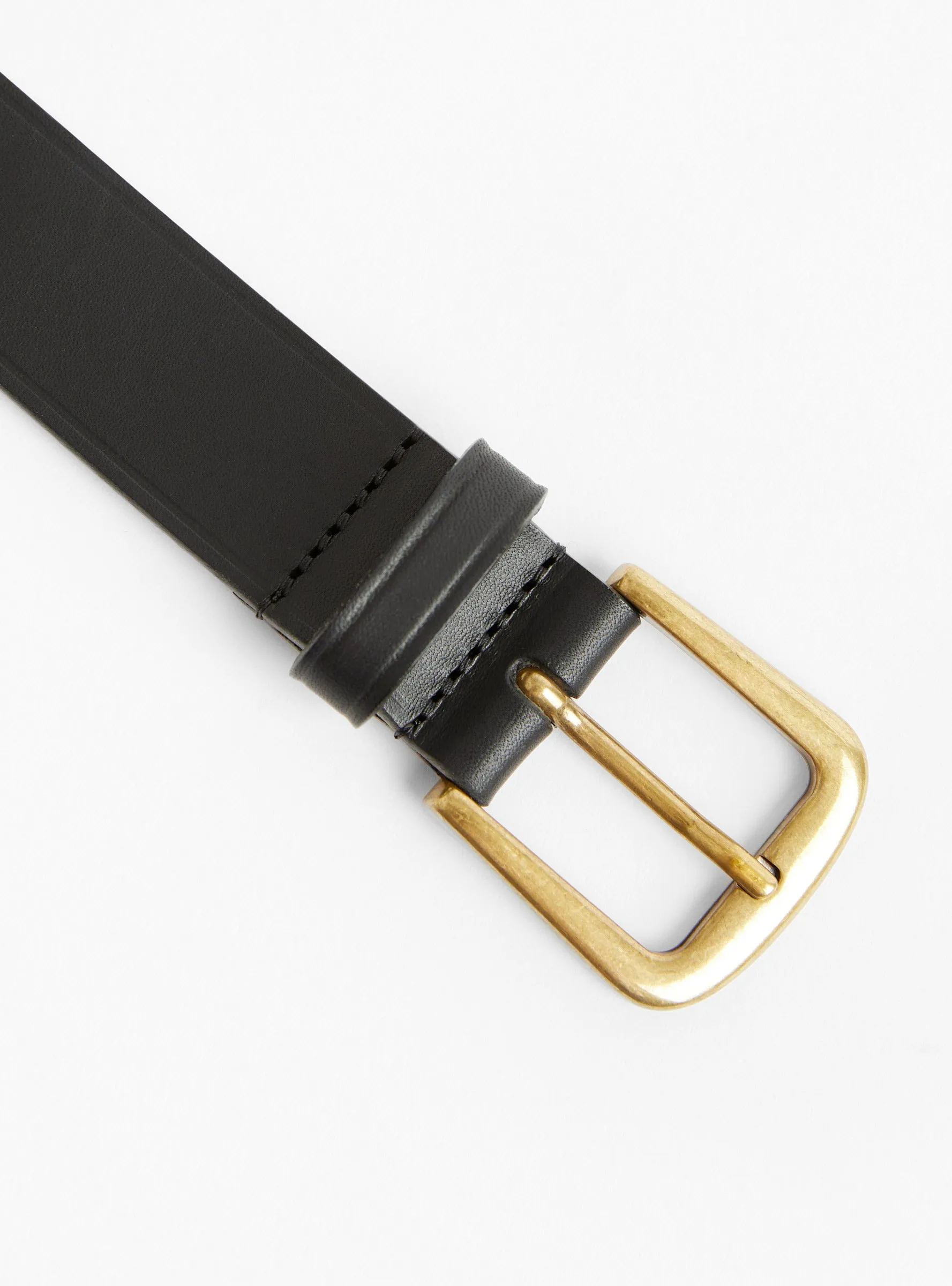Cafe Leather Belt Noir
