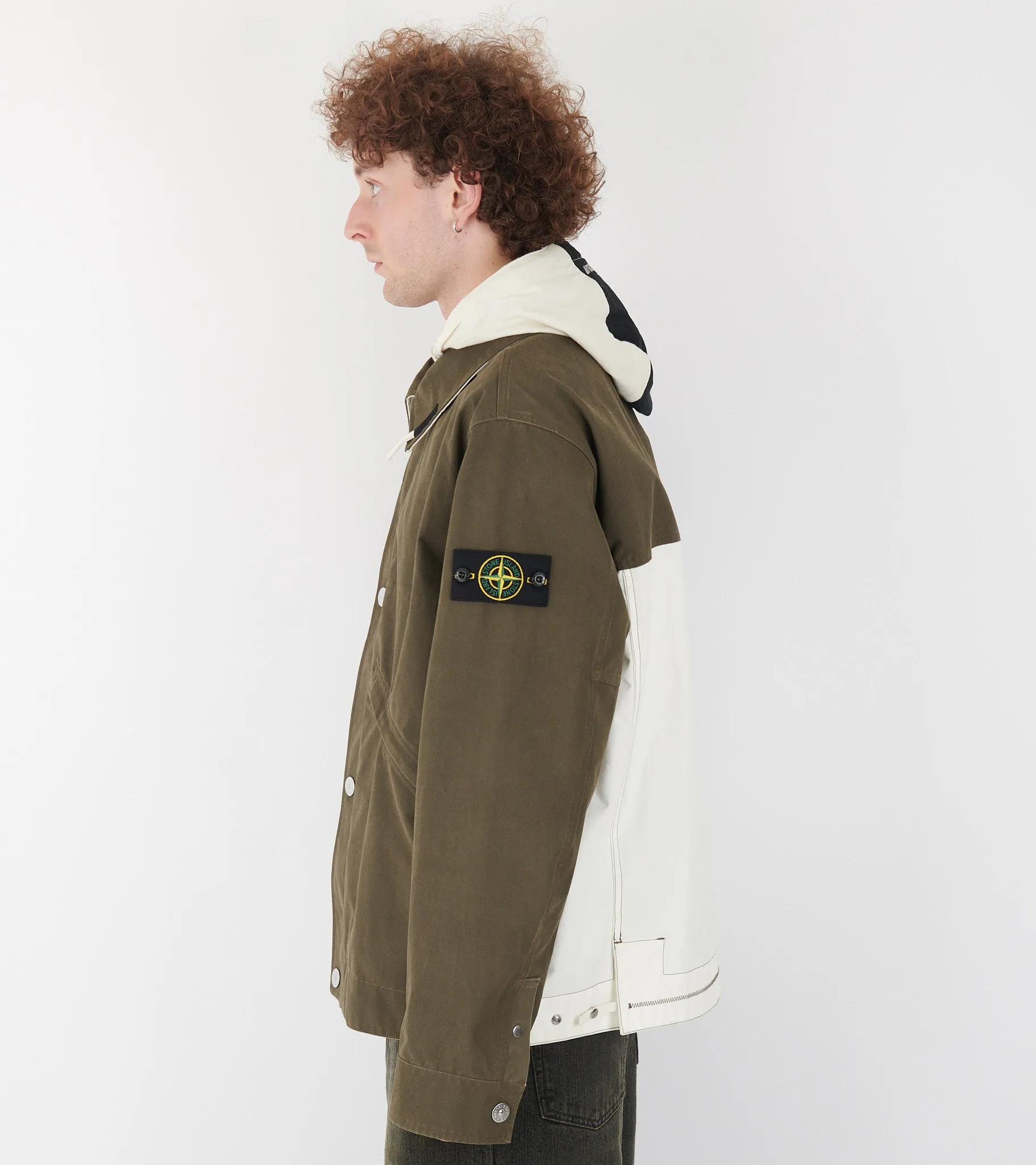 Capospalla Tela Resinata Jacket Olive Green