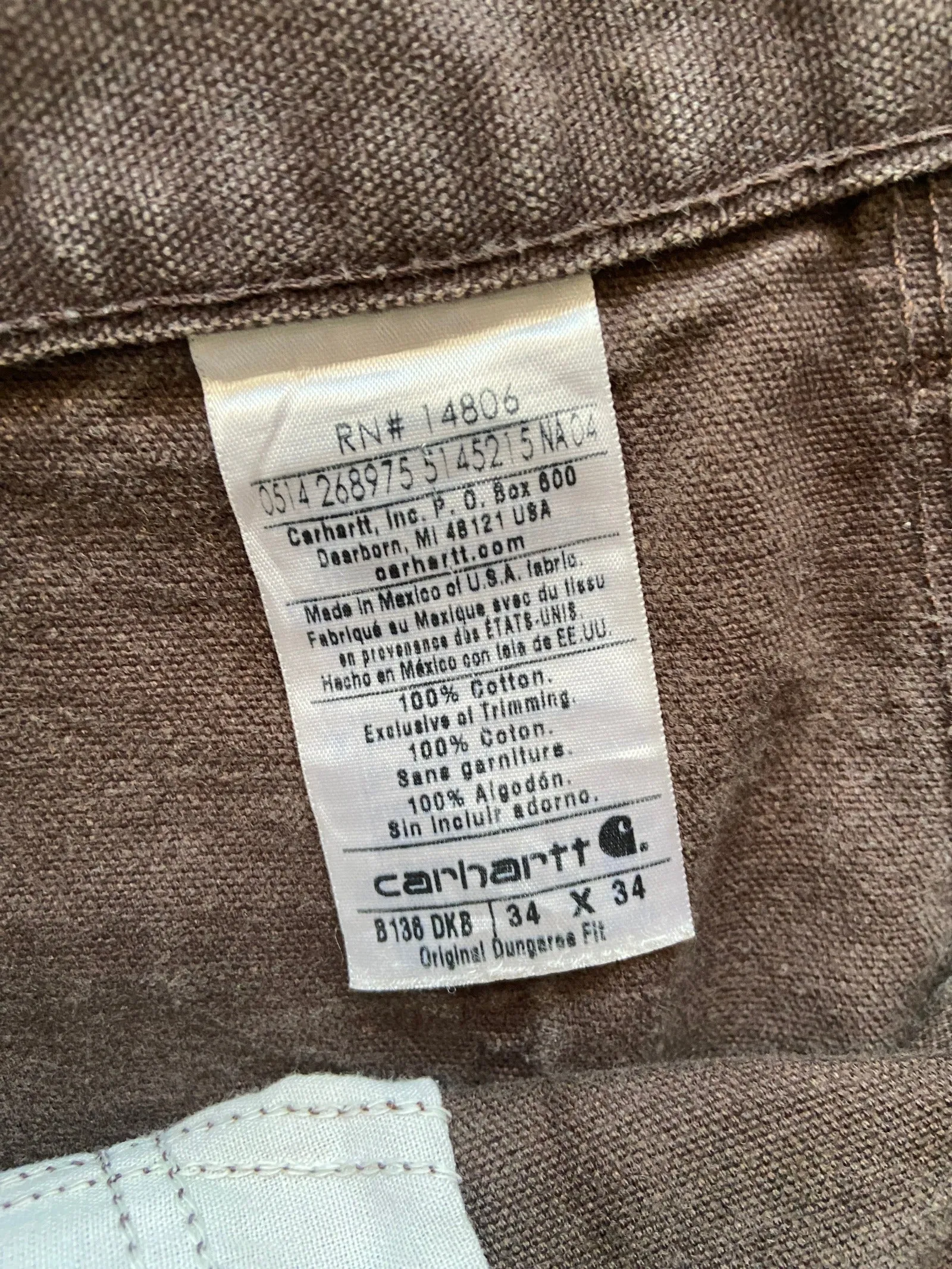 Carhartt Double Knee Pants - 34 x 34