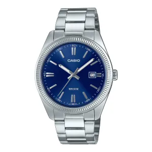 Casio Vintage 1302D Blue Silver MTP1302D-2A