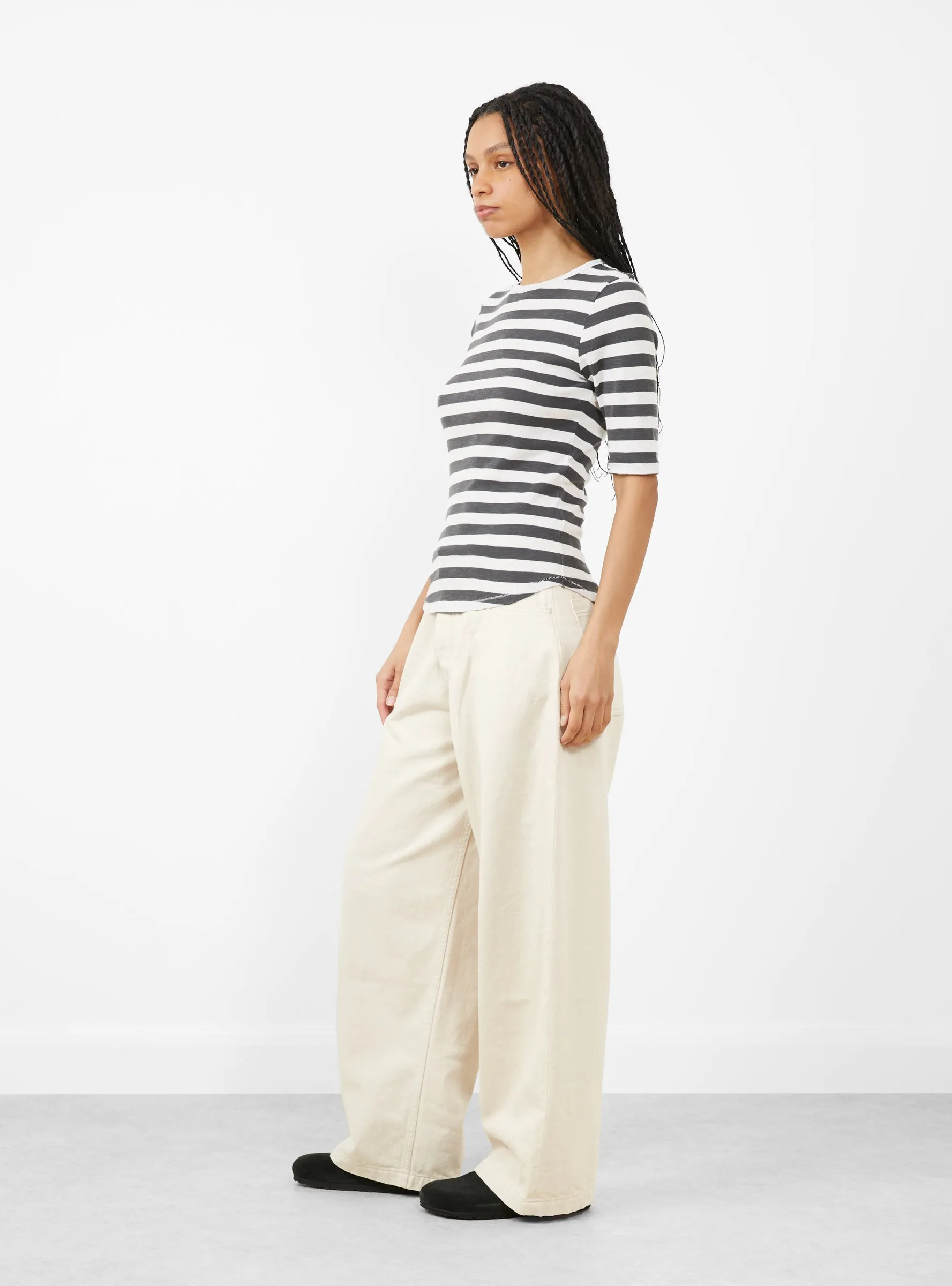 Charlotte Short Sleeve T-Shirt Grey Stone
