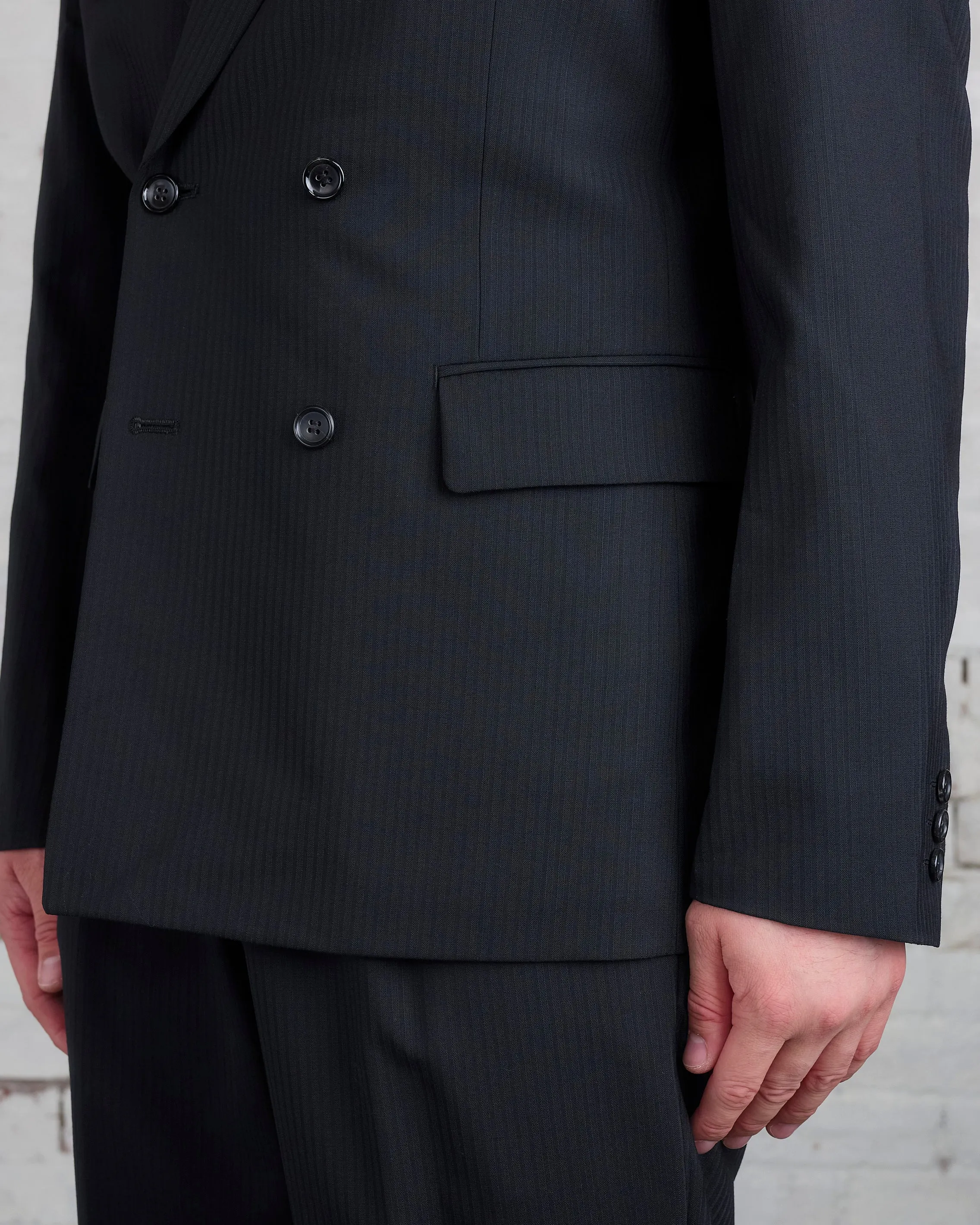 COMME des GARONS HOMME Plus DB Modular Flap Blazer Black