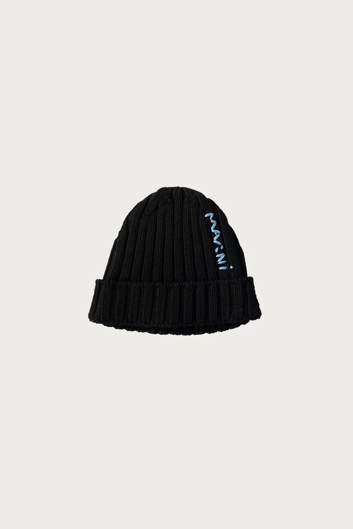 Cotton Cable Beanie - Black