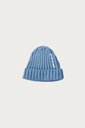 Cotton Cable Beanie - Blue Lilac
