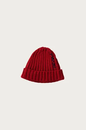 Cotton Cable Beanie - Chilli