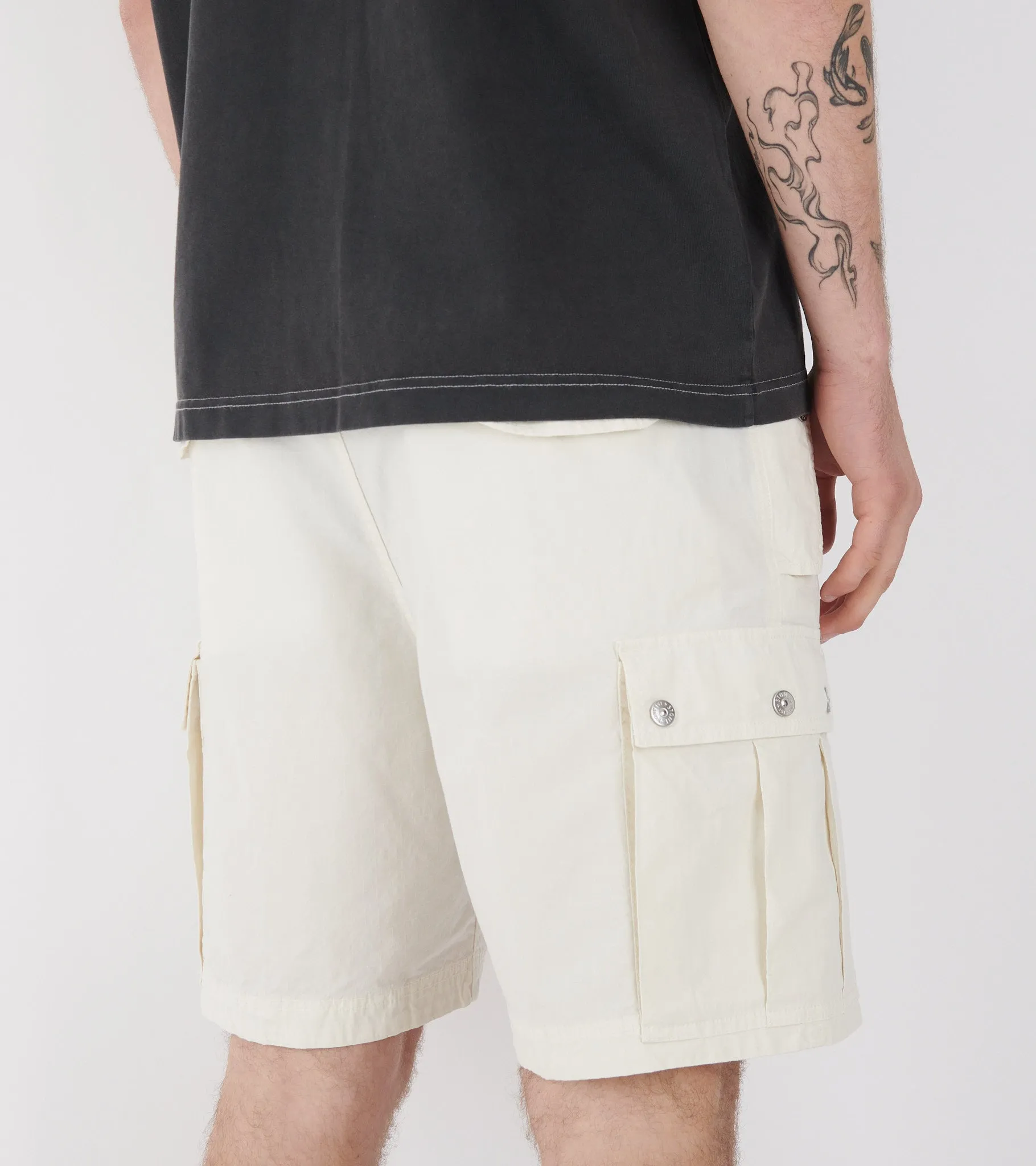 Cotton Ripstop Shorts Off-white