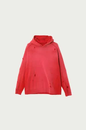 Darts Sweats French Terry Hoodie - Red