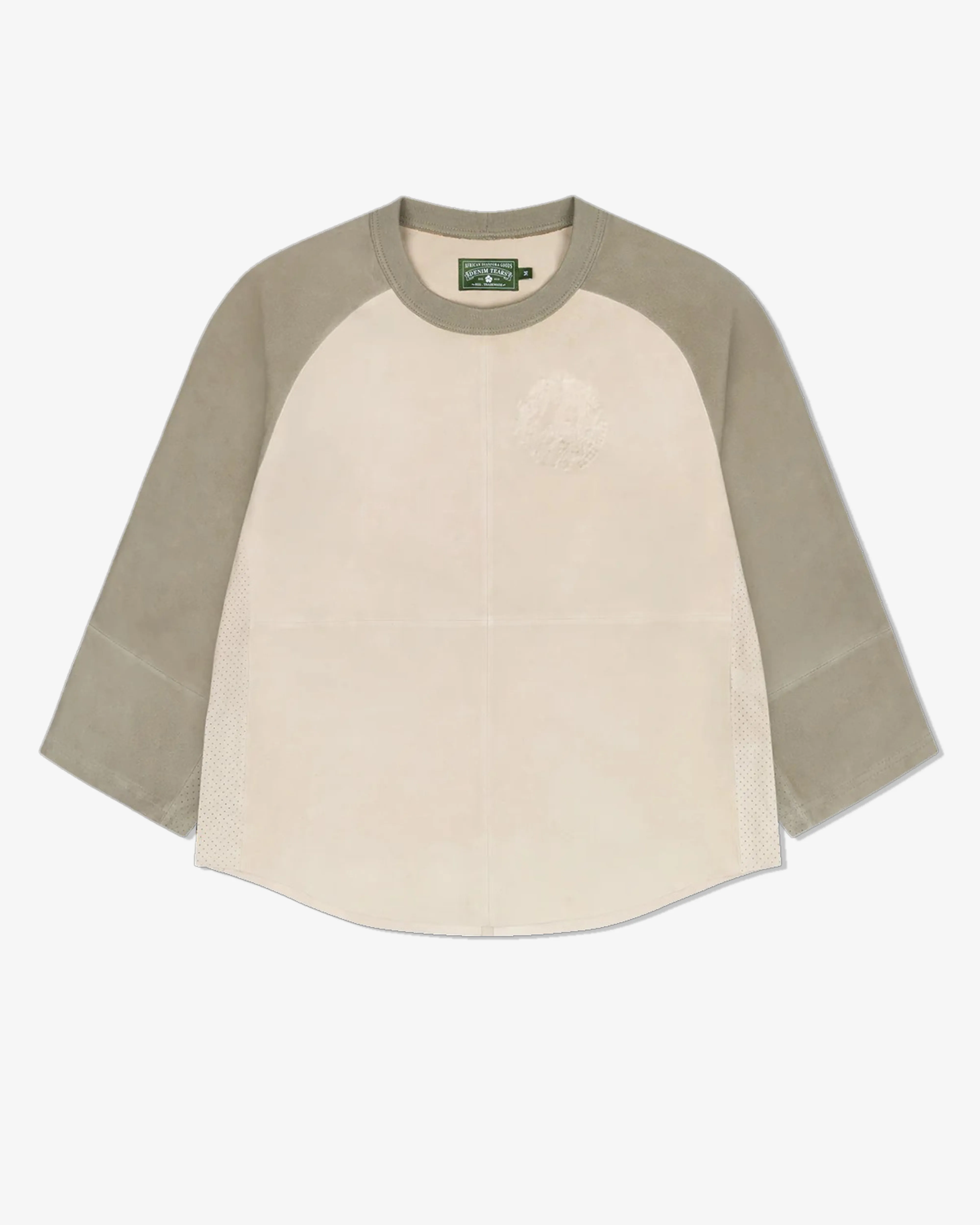 Denim Tears - Men's Suede Baseball Shirt - (White)