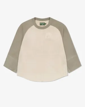 Denim Tears - Men's Suede Baseball Shirt - (White)