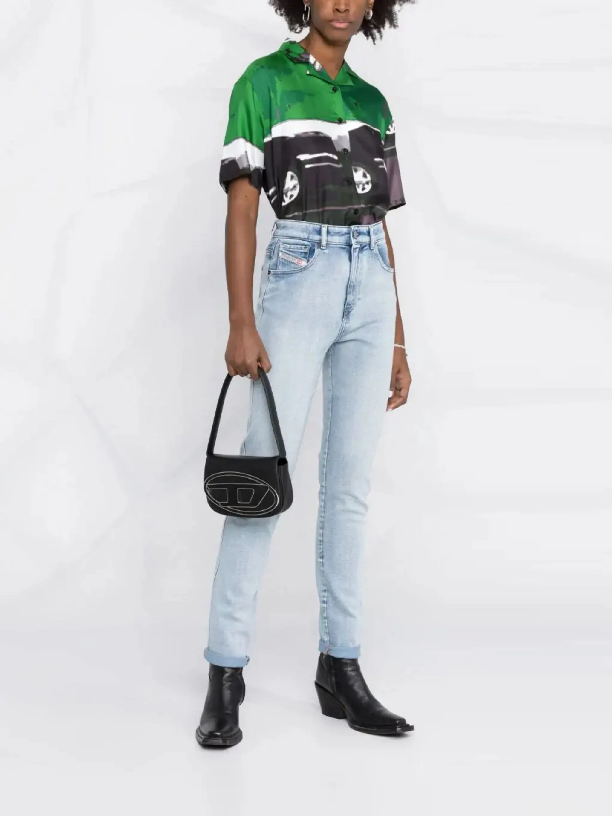 DIESEL - Women Nappa Leather 1DR Iconic Shoulder Bag