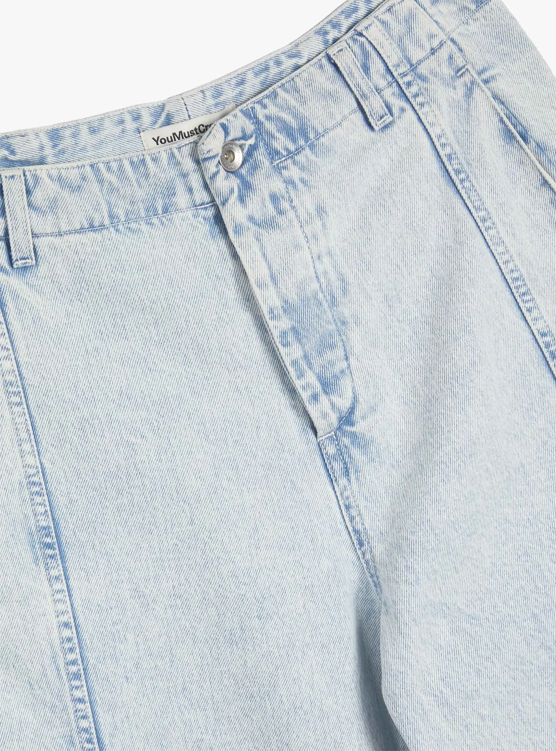 Displaced Seam Jean Indigo