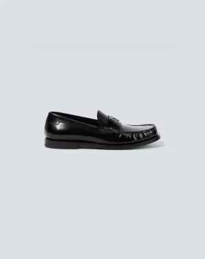 Dolce &amp; Gabbana Logo-Plaque Leather Loafers