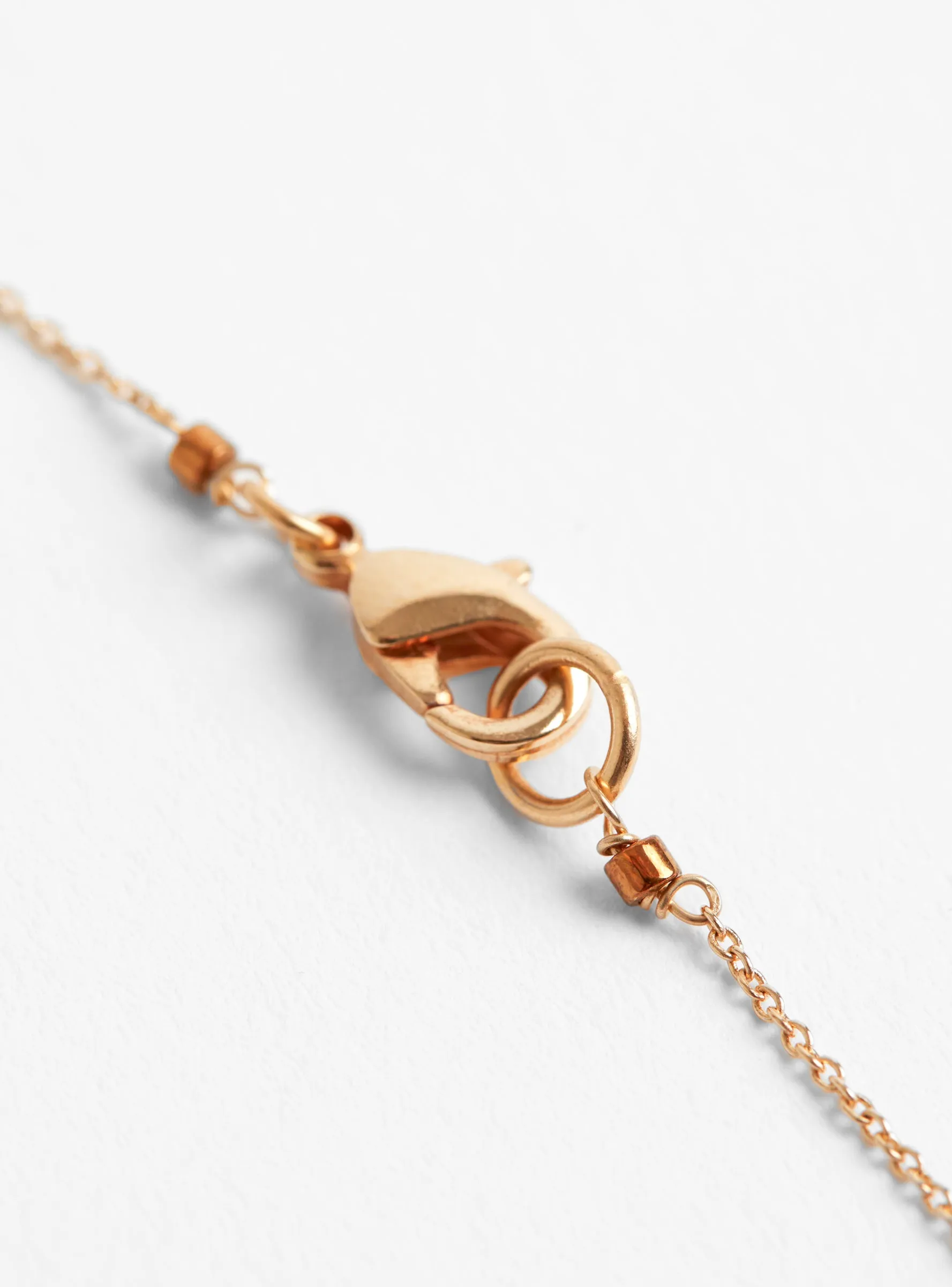 Double Layer Round Pendant Gold Plated