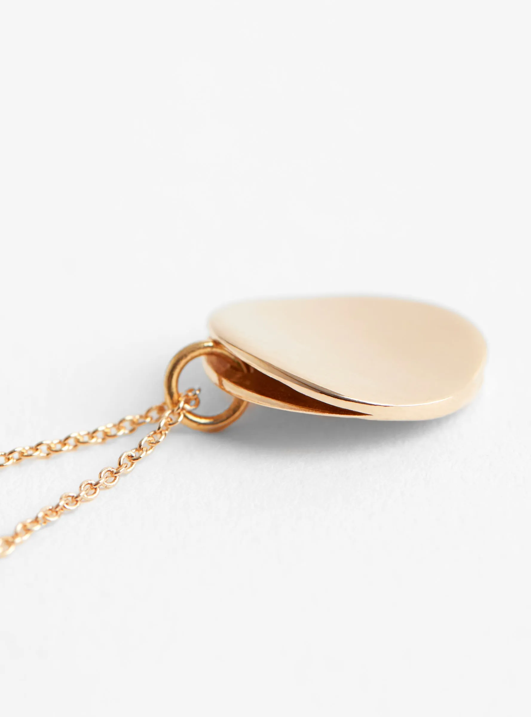 Double Layer Round Pendant Gold Plated
