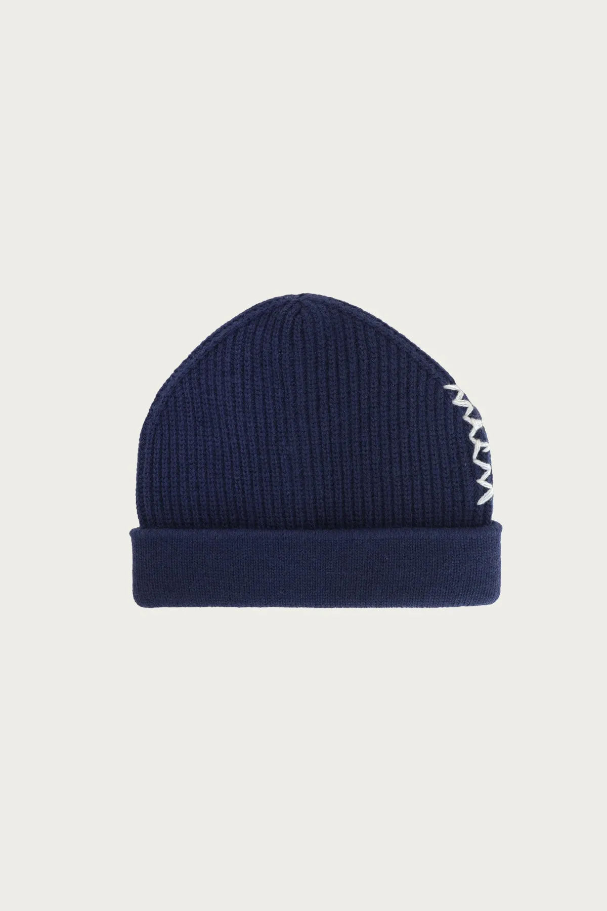 Embroidered Logo Beanie - Light Navy