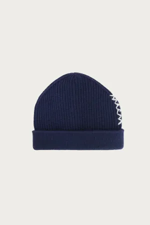 Embroidered Logo Beanie - Light Navy