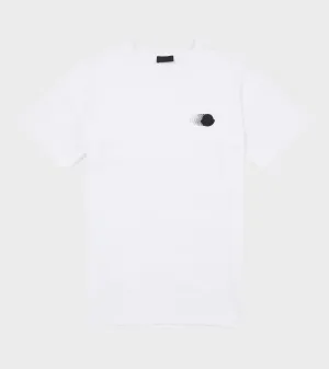 Faded Logo Motif T-shirt White