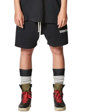 Fear Of God Essentials Graphic Sweat Shorts (Black)