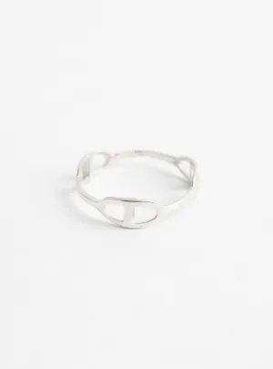 Fine Links Ring Silver
