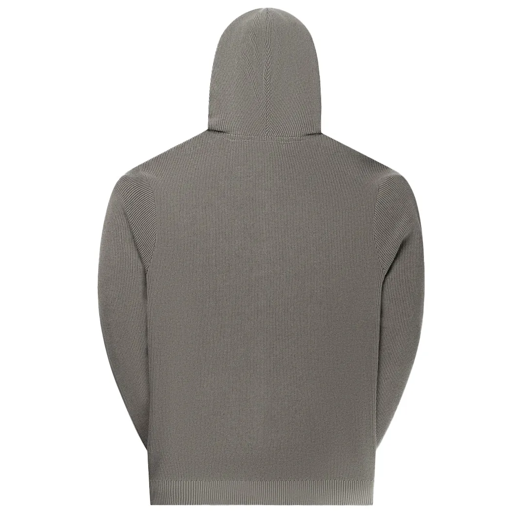 FLAT KNIT ZIP HOODIE
