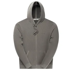 FLAT KNIT ZIP HOODIE