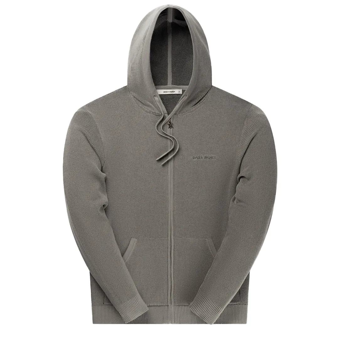 FLAT KNIT ZIP HOODIE