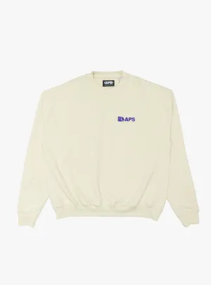 Floppy Disk Logo Crewneck Antique White