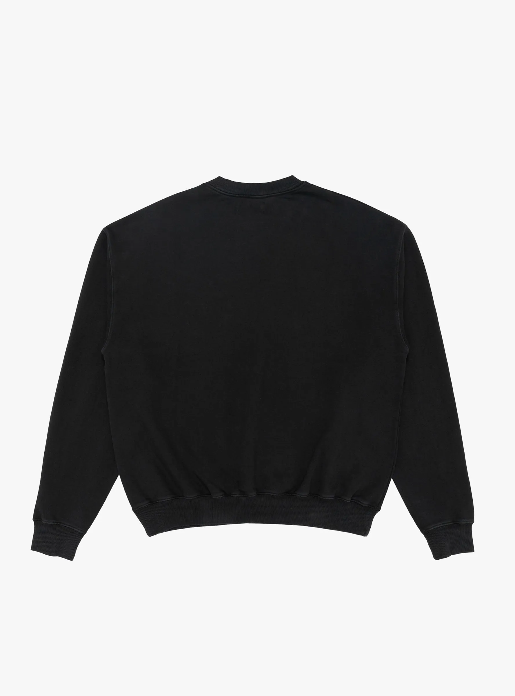 Floppy Disk Logo Crewneck Faded Black