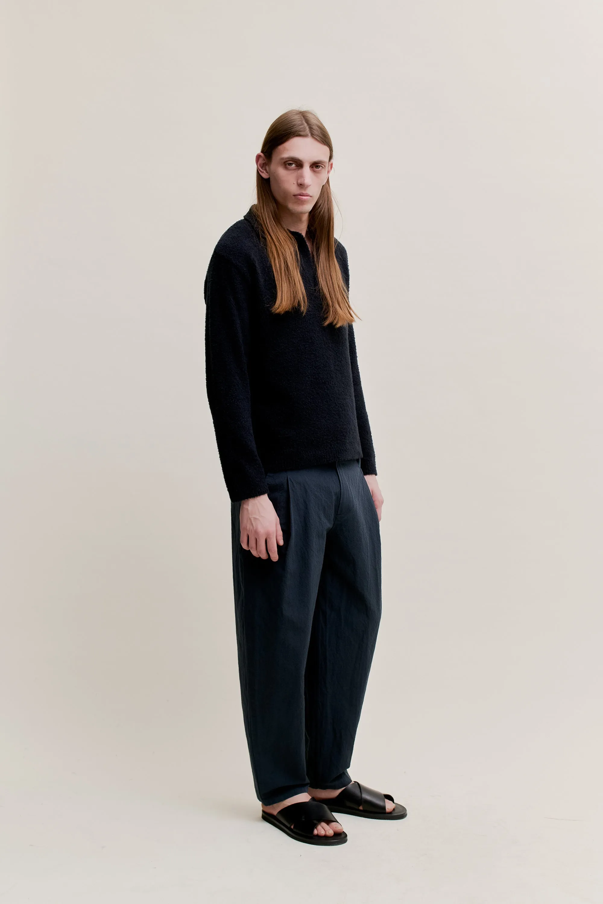 FOLDED WIDE TROUSERS
