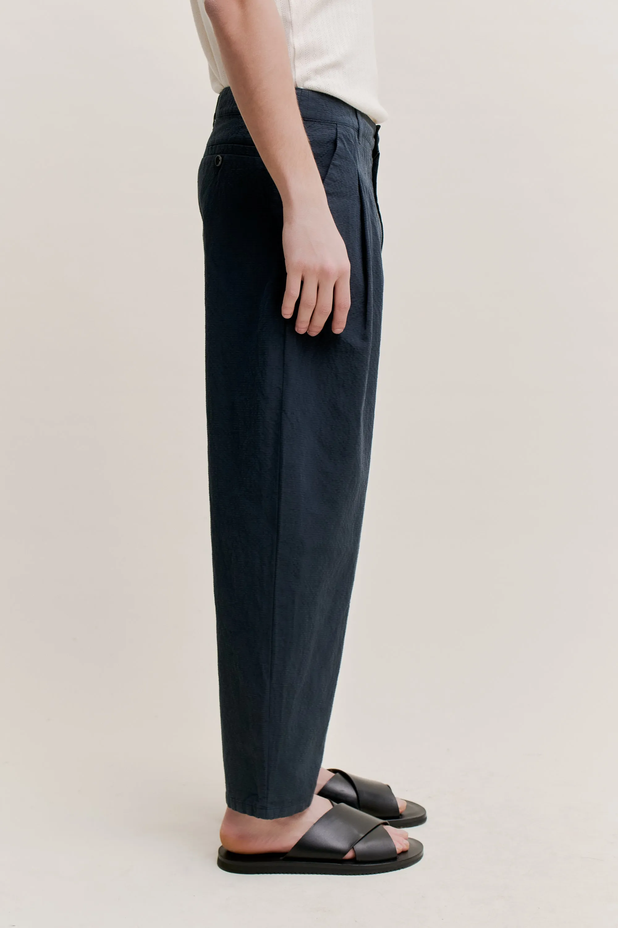 FOLDED WIDE TROUSERS