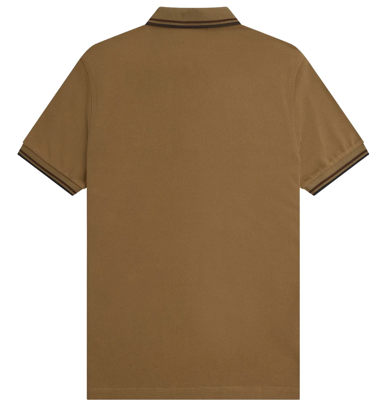 Fred Perry Black Twin Tipped Khaki Polo Shirt