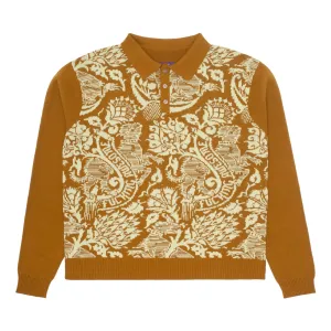 Fucking Awesome Fancy Knitted Sweater // Gold/ Ivory