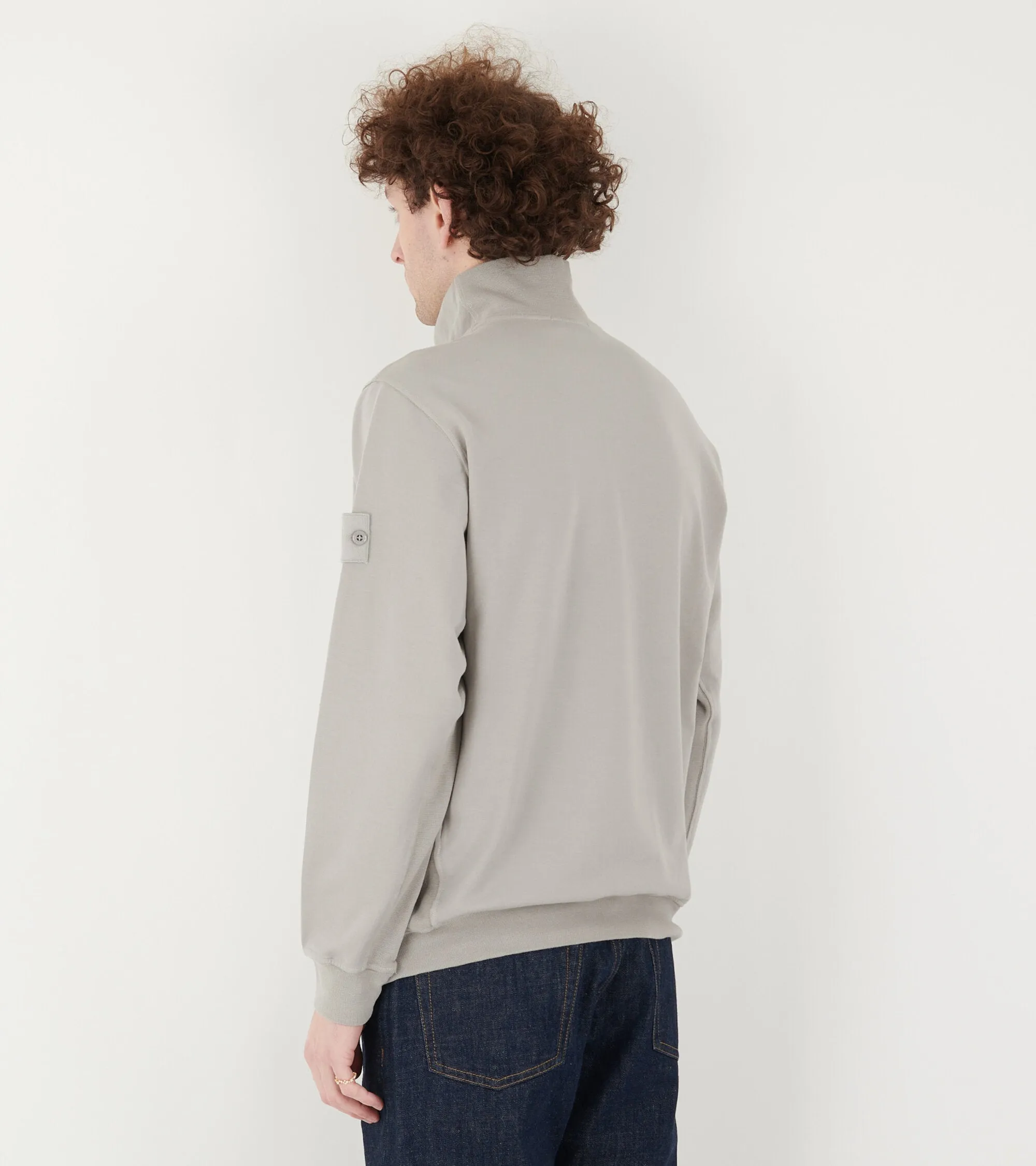 Ghost High Neck Zipper Grey
