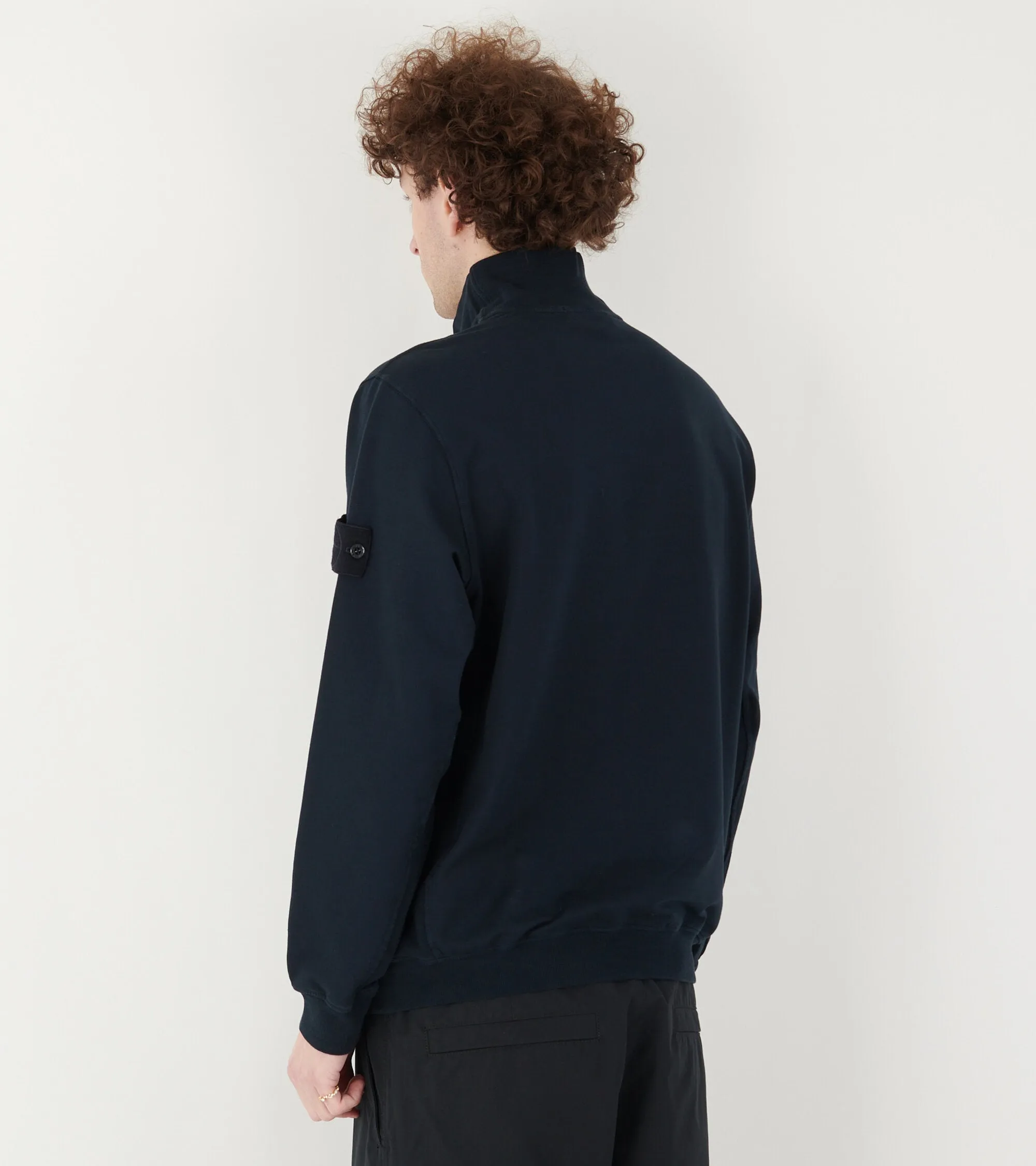 Ghost High Neck Zipper Navy