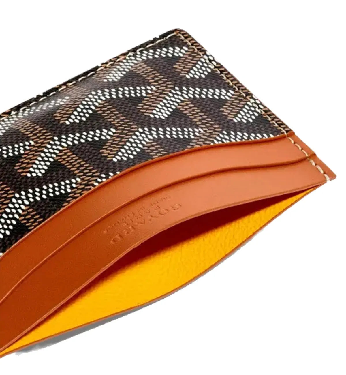 Goyard Heart Logo Cardholder (Brown)