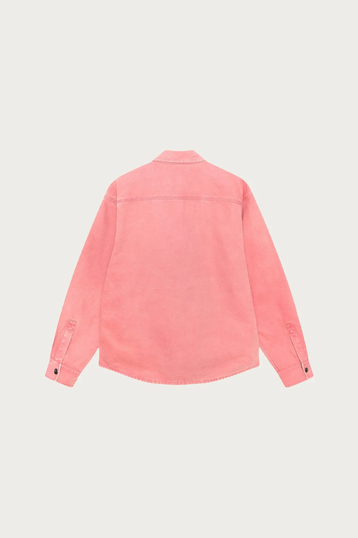 Heavy Washed Canvas Shirt - Berry