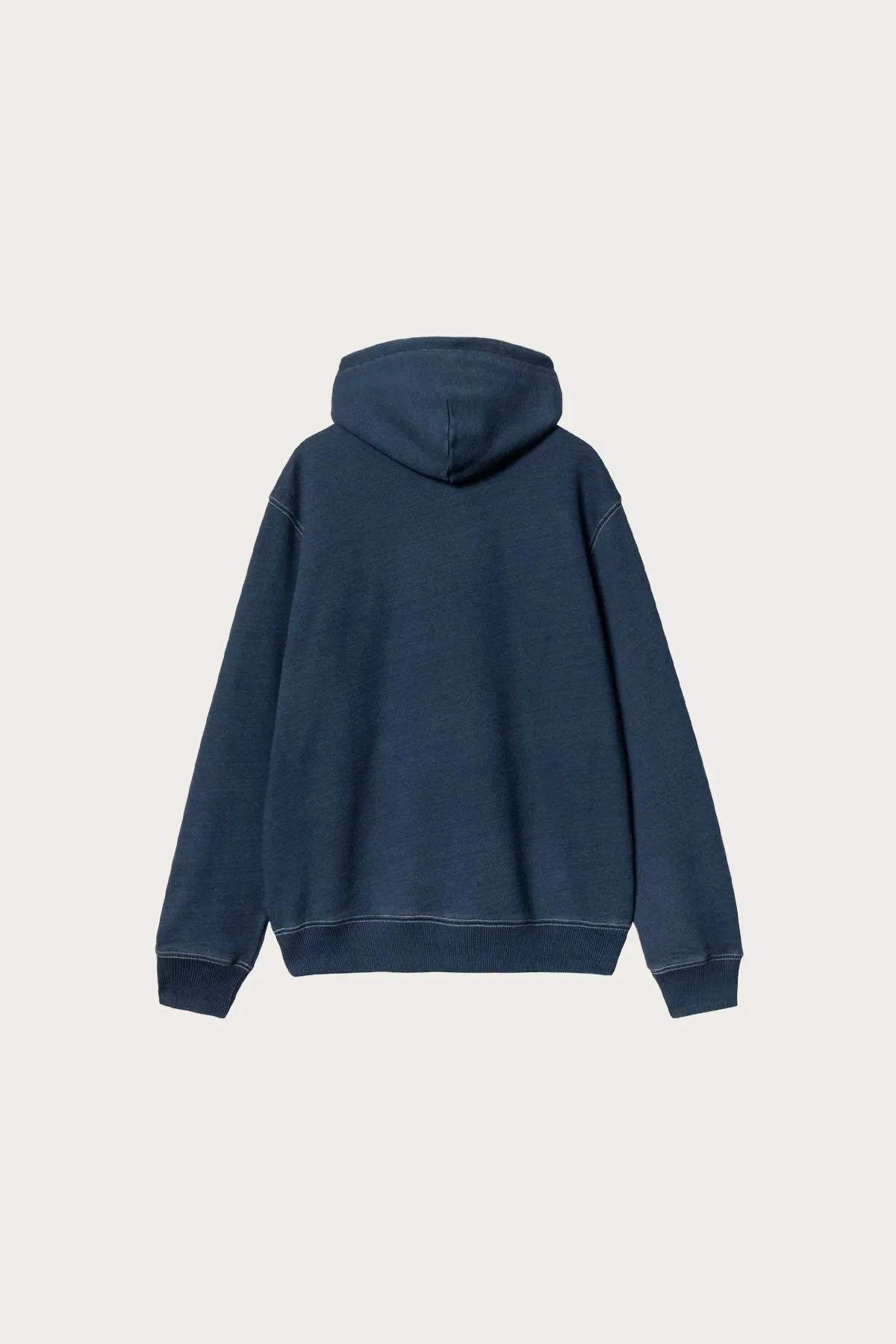 Hooded Ingo Sweat - Dark Blue Garment Dyed