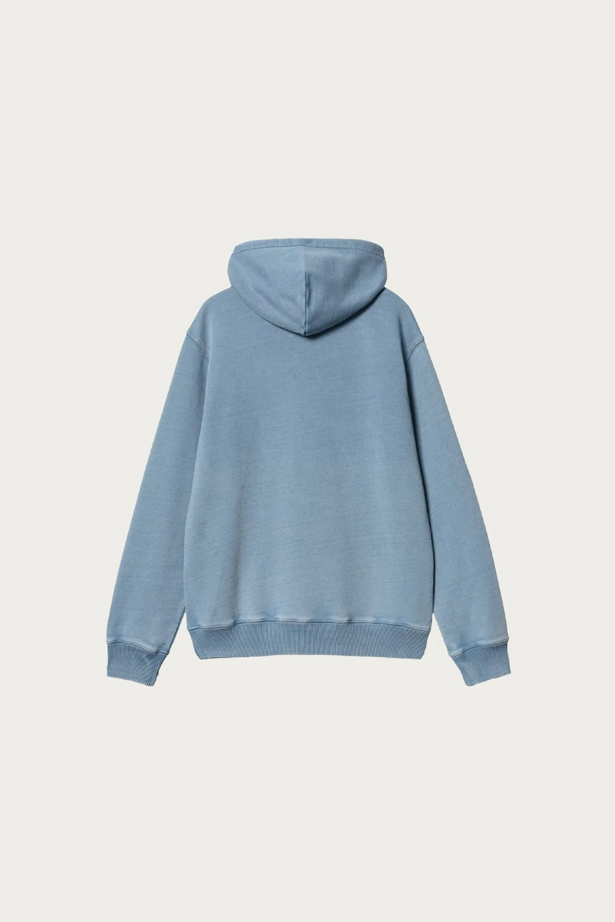 Hooded Ingo Sweat - Light Blue Garment Dyed
